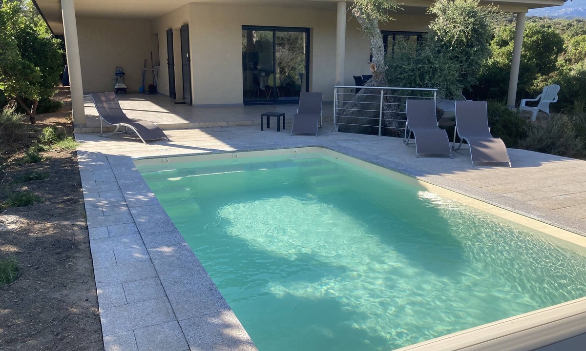 Pianotolli-Caldarello Villa | High quality 4 * gîte with pool, sea, air conditioning, internet, scrub.