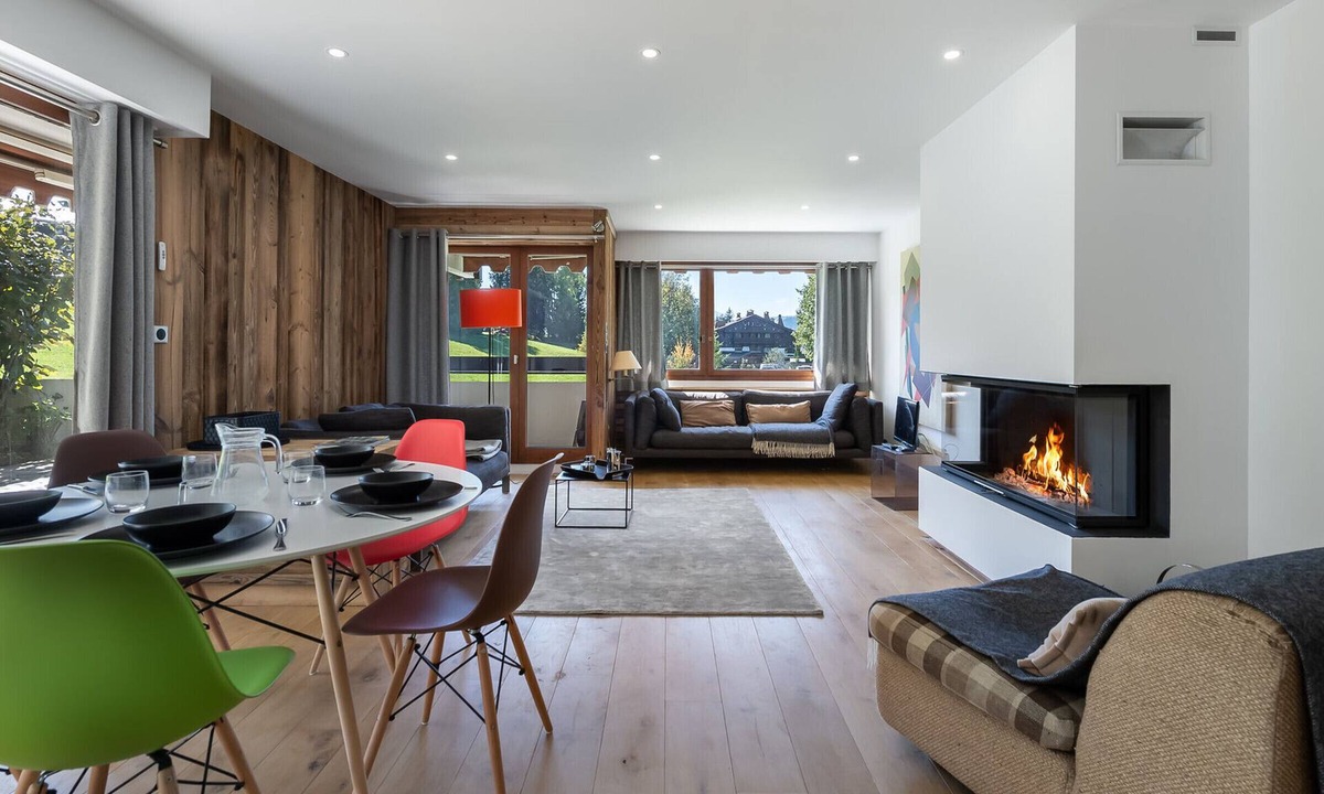 Le Planellet Apartment | Spacious 2-Bedroom Duplex with Terrace Near Mont d'Arbois Golf and Ski Slopes