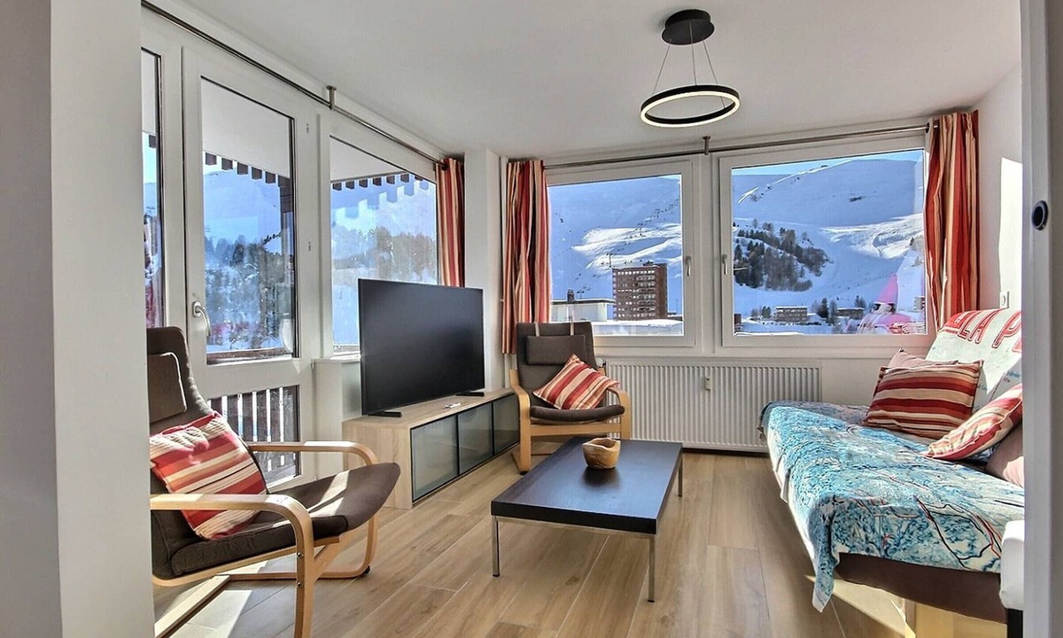 Plagne Centre Apartment | Stunning renovated apartment with balcony and WiFi
