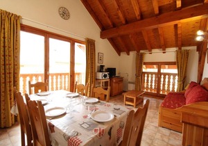 1st floor, balcony, tv, ski locker, 41m², Aussois