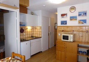 200m from ski slopes, 3rd floor, balcony, parking, tv, ski locker, 26m², Les Contamines-Montjoie