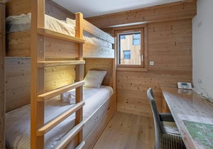 250m from ski slopes, 1st floor, terrace, fireplace or stove, parking, tv, ski locker, 104m²