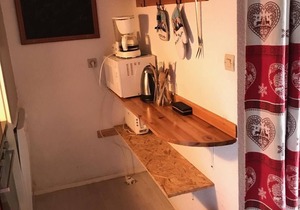 250m from ski slopes, Ground floor, balcony, tv, ski locker, 29m², Valloire