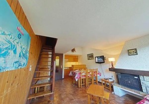 Appartement 3 pièces/6 pers avec cheminée et parking couvert - FR-1-241-229
