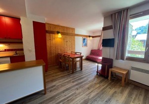 Appartement calme à Plagne 1800 - 5 pers, balcon, vue pistes, animaux acceptés, parking inclus - FR-1-351-42