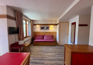 Appartement calme à Plagne 1800 - 5 pers, balcon, vue pistes, animaux acceptés, parking inclus - FR-1-351-42