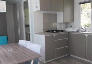 Camping Les Biches***** - Mobil home Confort 4 pièces 6 personnes