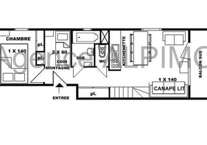 Charmant 2P Les Saisies pour 6 pers., balcon sud - FR-1-594-74