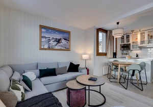 Cozy 1-bedroom ski-in/out Val Claret, 4 pers, balcony, wifi, near shops