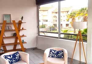 Family apartment, 4 bedrooms, 2 large terraces, 1 min walk to the beach