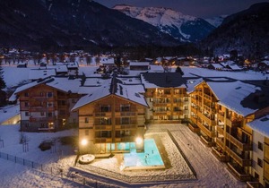 Fitness, swimming pool, sauna, hammam, terrace, balcony, tv, ski locker, 33m², Samoëns