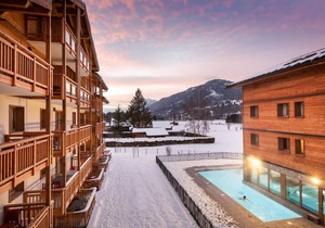 Fitness, swimming pool, sauna, hammam, terrace, balcony, tv, ski locker, 33m², Samoëns