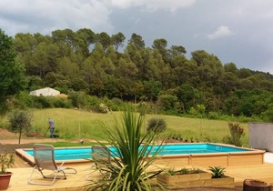 Homerez - Nice house for 6 ppl. with swimming-pool and terrace at Barjols