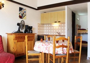House 2 rooms, cabin, 6 pers, 400m from beach, parking, terrace