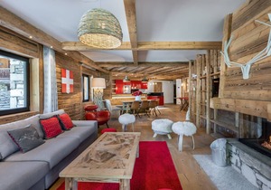 Luxury apartment in Val-d'Isère with sauna, parking and WIFI
