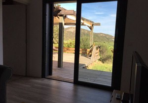 Mini Villa Sea View 4 pers 800m beach palombaggia. Private parking at the beach.