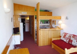 Ski-in/ski-out & foot of the slopes, 16th floor, view resort, tv, 29m², Les Arcs