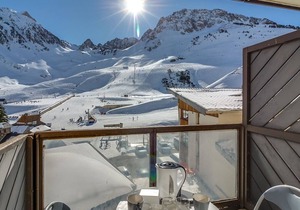 Studio cabin for 4 with balcony - La Mongie, near slopes