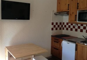 Studio cabine cosy au pied des pistes avec balcon - FR-1-557-115