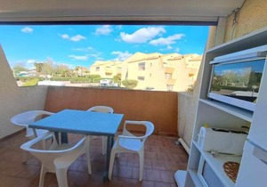 Studio cosy 4 pers avec terrasse, parking sécurisé, proche commerces à Marseillan - FR-1-326-591