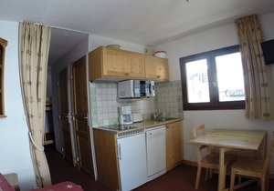 Tignes Val Claret ski-in ski-out Studio cabin 3/4 people at 2150m