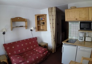 Tignes Val Claret ski-in ski-out Studio cabin 3/4 people at 2150m