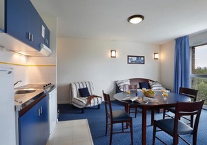 Wifi, 100m from resort center, fitness, terrace, balcony, tv, ski locker, 25m², Pyrénées 2000