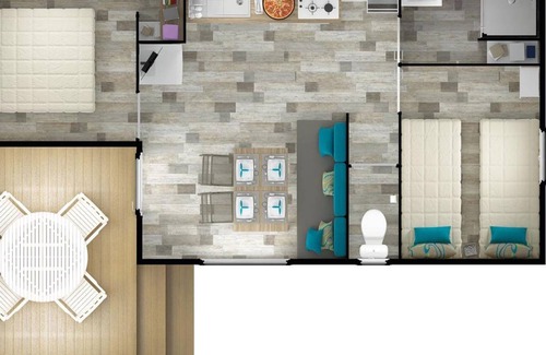 Plomodiern House | 27 m² Mobile home ∙ 2 bedrooms ∙ 5 guests