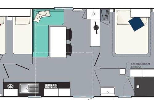 Saint-Georges-d'Oleron House | 28 m² Mobile home ∙ 2 bedrooms ∙ 7 guests