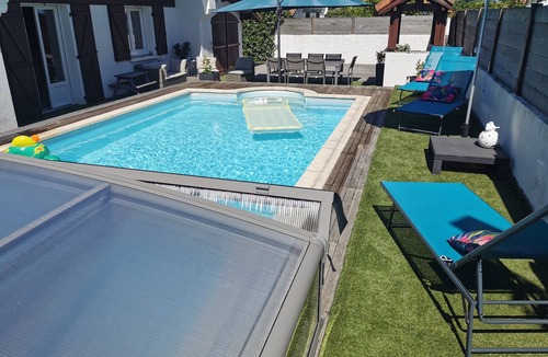 Anglet House | Air-conditioned house with heated pool and retractable dome located in Anglet