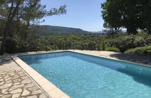 Sainte-Anastasie-sur-Issole Villa | Beautiful villa not overlooked, quiet, large heated pool, and open view