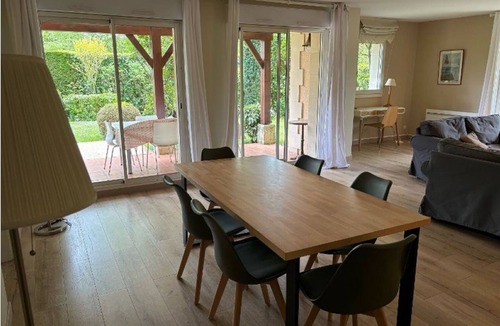 Deauville Apartment | Beautiful apartment with private garden with swimming pool and tennis