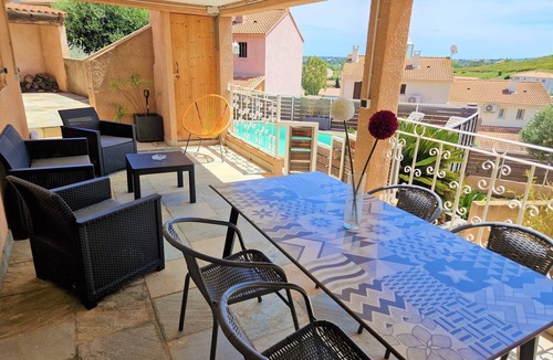 Biguglia House | Beautiful house with swimming pool terraces garden air conditioning wifi 10' from the sea