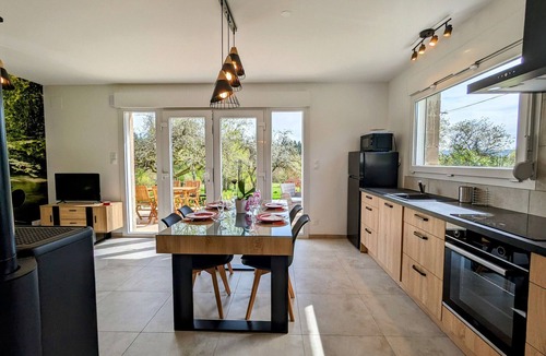 Moyenmoutier Cottage | Charming New Home with Fishing Pond, Terrace & Nearby Nature Trails in Moyenmoutier