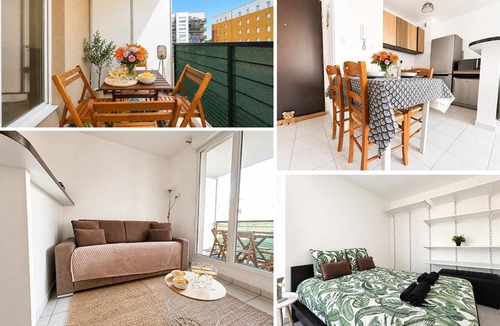 Quartier Administrations Apartment | Charming two-room apartment with central AC near Nîmes train station