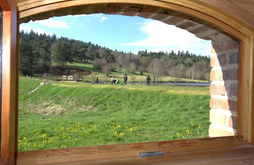 Les Salles Cottage | Cozy 3-Bedroom Cottage with Terrace, Fishing Pond, and Scenic Views in Haut Forez