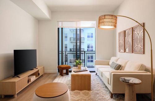 Midtown Apartment | Edgewater 2BR Luxury Suite | Balcony + Pool & Gym | Sense28 by AvantStay