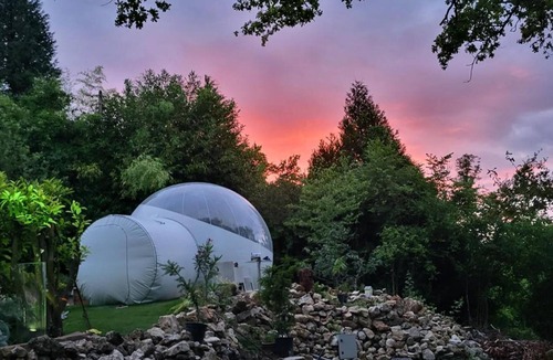 Dormans RV Rental | Glamping 'Les Bulles Du Coq De Champagne' with Mountain View, Private Terrace and Wi-Fi