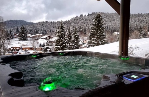 Xonrupt-Longemer Ski Chalet | Le Perrus Chalet with Spa and sauna 200m from the lake