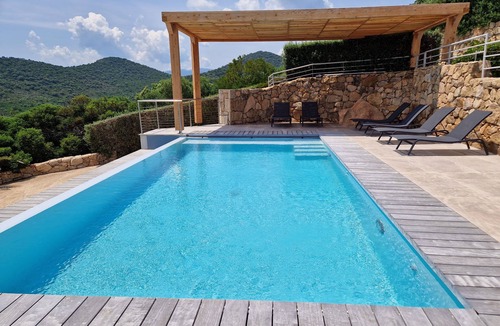 Pinarellu Villa | Luxury villa 5 * panoramic sea view private heated pool + SPA
