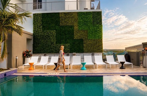 Downtown Hollywood Apartment | Modern Spacious Studio Balcony & Relaxing Vibes