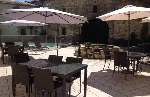 Montaren-et-Saint-Mediers Apartment | Montaren Et Saint Mediers: LODGING the OLIVE-TREES apartment in Farmhouse of the XVIIIème century with independent entry, made safe heated swimming pool and Spa