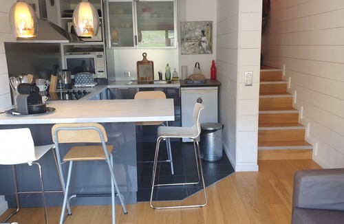 Les Claux Apartment | Newly renovated Vars les Claux snow front apartment, mountain view terrace.
