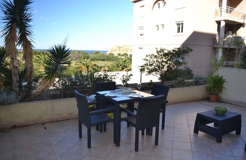 L'Ile-Rousse Apartment | Nice modern apartment air-conditioned ground floor with sea view, large terrace.