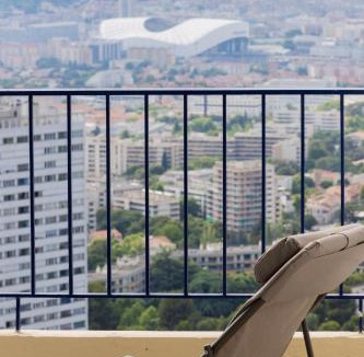 La Panouse Apartment | Panoramic view of Marseille for two