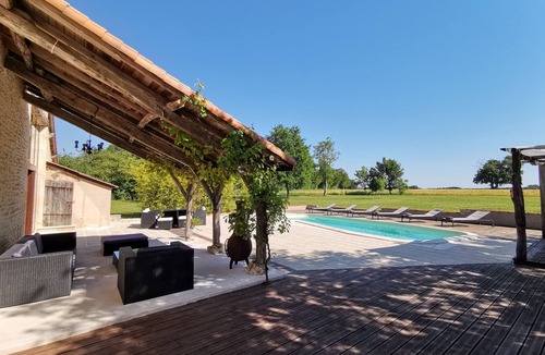 Champniers House | Restored barn from late 18th century with pool