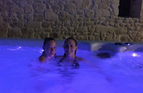 Pons Cottage | Riverside cottages & watermill in Pons with heated swim spa/pool.