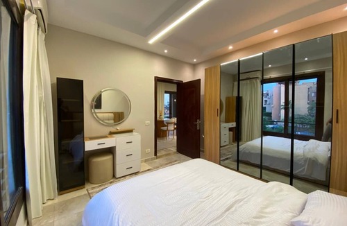 6th of October City Apartment | Spacious -2 bedroom apartment in adorable El Shikh Zaid with AC