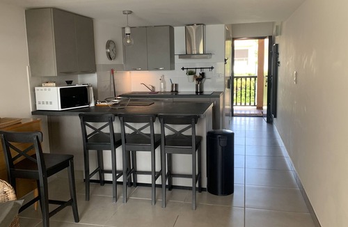 Le Brusc Apartment | Wonderful studio facing the sea, on the island of Embiezs direct access to the beach.