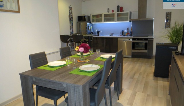 Annecy center 70 m2 classified 4 * new, private parking, bike rental.